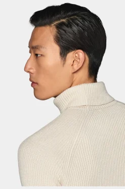 SUITSUPPLY Rollkragen Hellbraun-Männlich Rollkragen