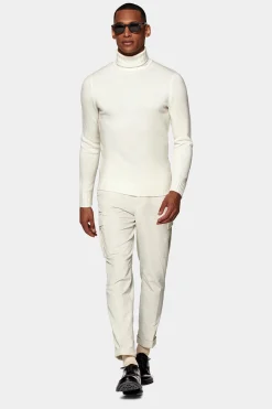 SUITSUPPLY Rollkragen Off-White-Männlich Rollkragen