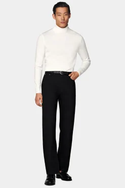 SUITSUPPLY Rollkragen Off-White-Männlich Rollkragen