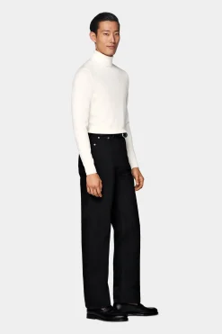 SUITSUPPLY Rollkragen Off-White-Männlich Rollkragen