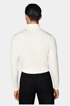 SUITSUPPLY Rollkragen Off-White-Männlich Rollkragen