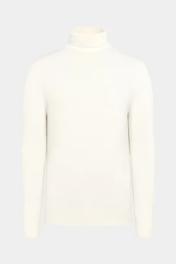 SUITSUPPLY Rollkragen Off-White-Männlich Rollkragen