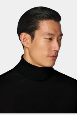 SUITSUPPLY Rollkragen Schwarz-Männlich Rollkragen