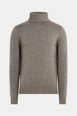 SUITSUPPLY Rollkragen Taupe-Männlich Rollkragen
