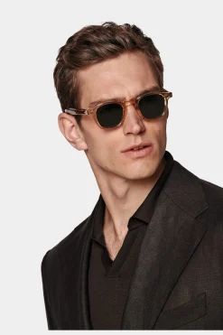 SUITSUPPLY Roma Anzug Dunkelbraun-Männlich Casual Anzüge