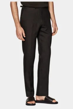 SUITSUPPLY Roma Anzug Dunkelbraun-Männlich Casual Anzüge