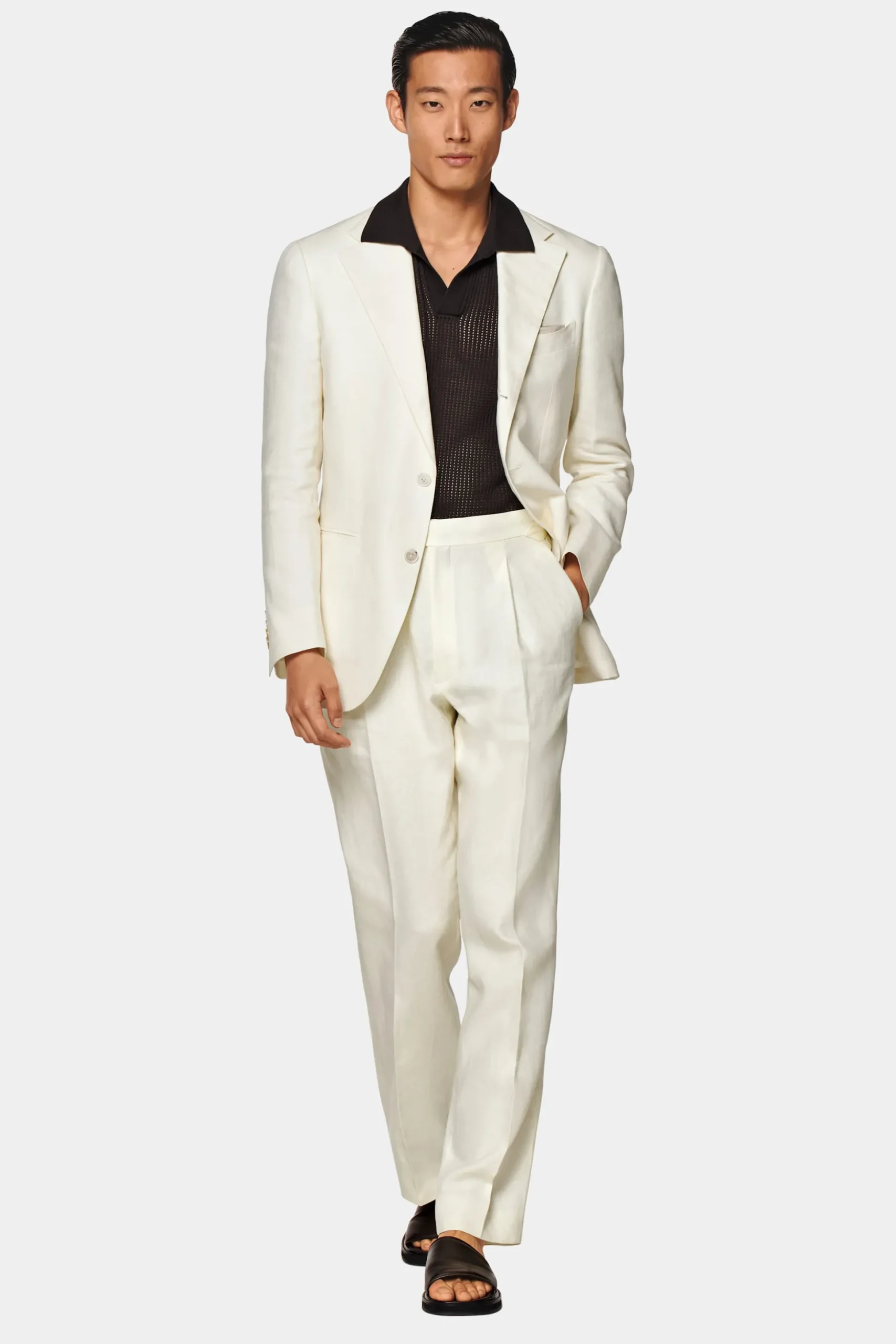 SUITSUPPLY Roma Anzug Off-White-Männlich Casual Anzüge