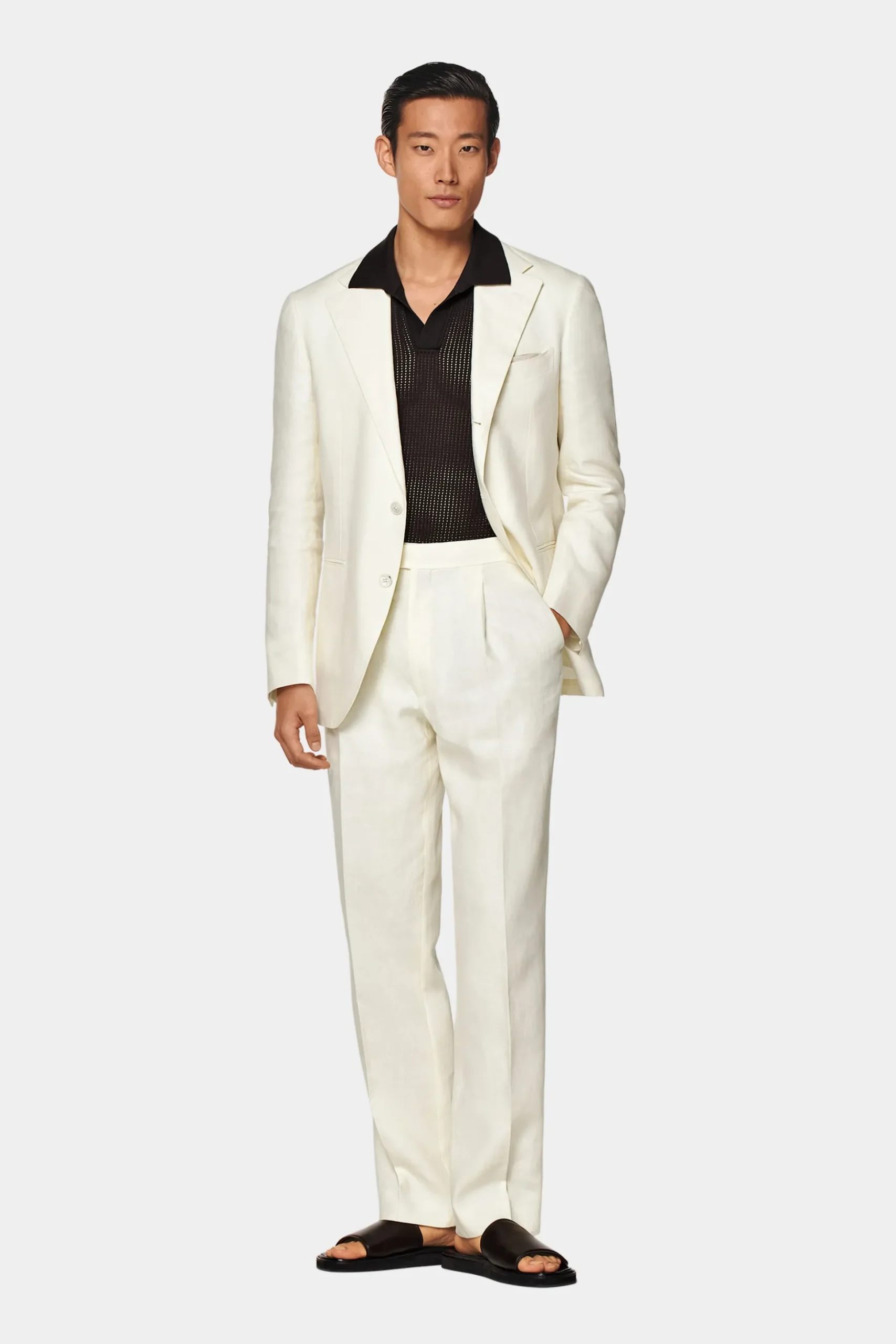 SUITSUPPLY Roma Anzug Off-White-Männlich Casual Anzüge