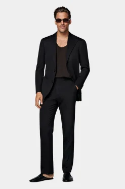 SUITSUPPLY Roma Anzug Schwarz-Männlich Casual Anzüge