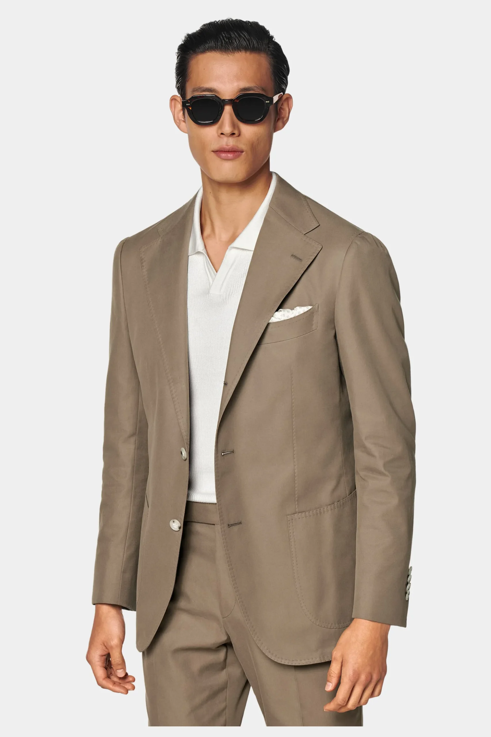 SUITSUPPLY Roma Anzug Taupe-Männlich Casual Anzüge