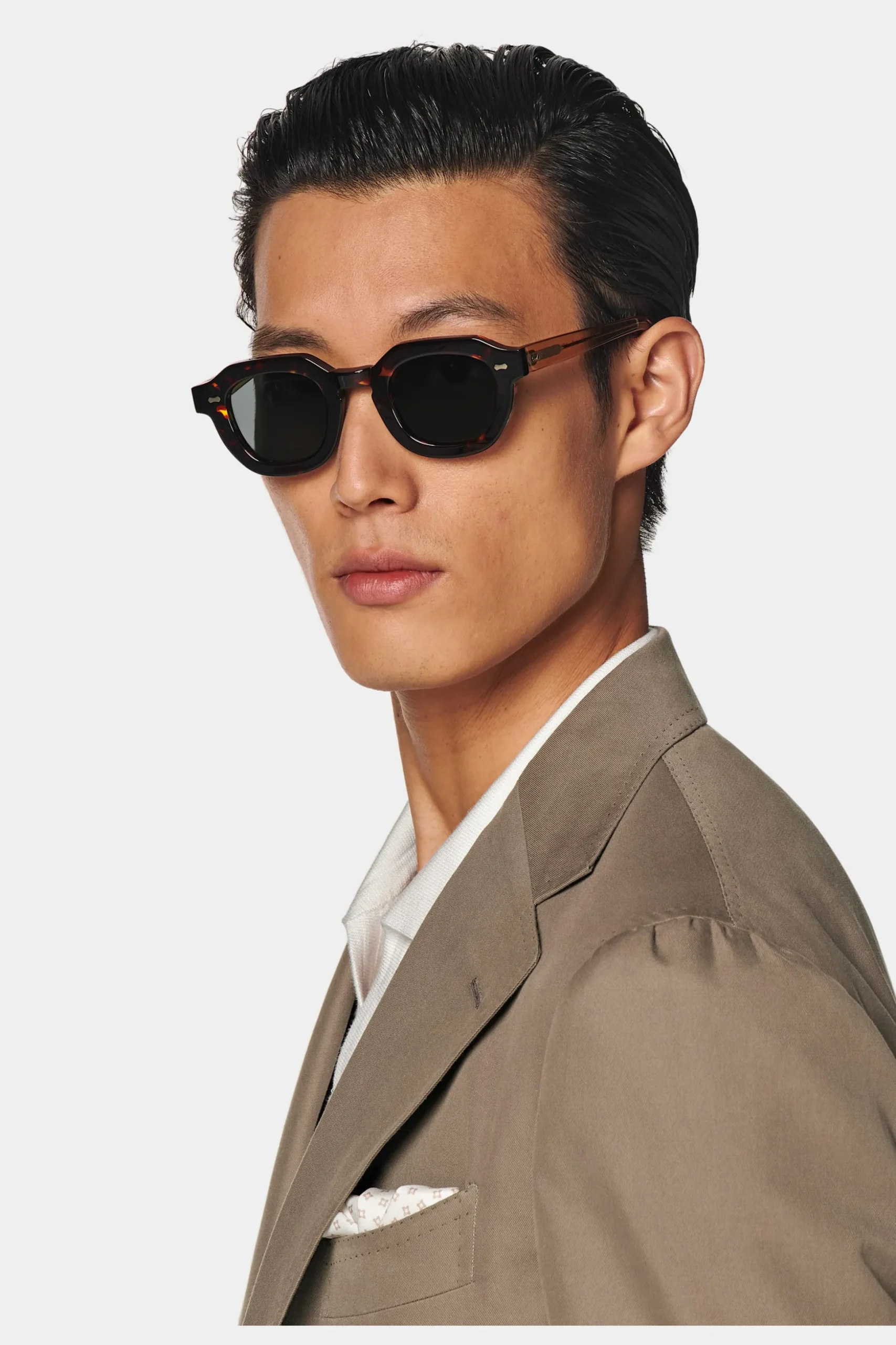 SUITSUPPLY Roma Anzug Taupe-Männlich Casual Anzüge