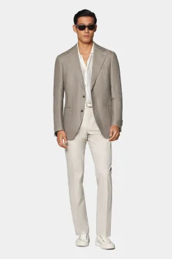 SUITSUPPLY Roma Sakko Hellbraun-Männlich Klassische Sakkos