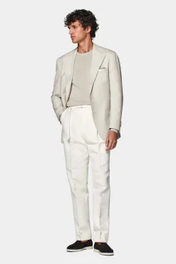 SUITSUPPLY Roma Sakko Sand-Männlich Klassische Sakkos