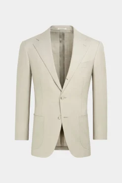 SUITSUPPLY Roma Sakko Sand-Männlich Klassische Sakkos