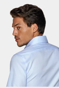 SUITSUPPLY Royal Oxford Hemd Hellblau Extra Slim Fit-Männlich Klassische Hemden