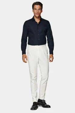 SUITSUPPLY Royal Oxford Hemd Navy In Slim Fit-Männlich Klassische Hemden
