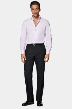 SUITSUPPLY Royal Oxford Hemd Pink Slim Fit-Männlich Klassische Hemden