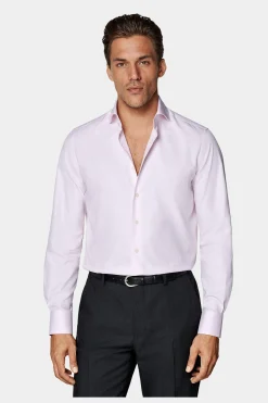 SUITSUPPLY Royal Oxford Hemd Pink Slim Fit-Männlich Klassische Hemden