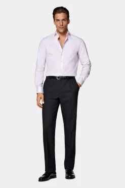SUITSUPPLY Royal Oxford Hemd Pink Slim Fit-Männlich Klassische Hemden