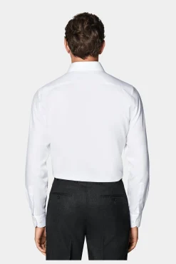 SUITSUPPLY Royal Oxford Hemd Weiß In Slim Fit-Männlich Der Finder Für Das Perfekte Weiße Hemd