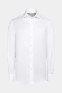 SUITSUPPLY Royal Oxford Hemd Weiß In Slim Fit-Männlich Der Finder Für Das Perfekte Weiße Hemd