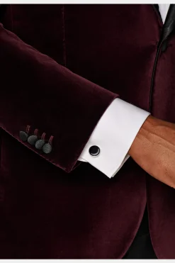 SUITSUPPLY Runde Manschettenknöpfe Silber-Männlich Smoking Accessoires