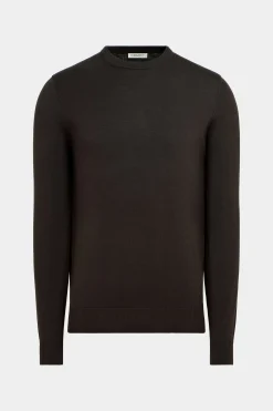 SUITSUPPLY Rundhals Dunkelbraun-Männlich Rundhals