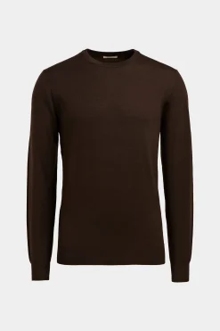 SUITSUPPLY Rundhals Dunkelbraun-Männlich Rundhals