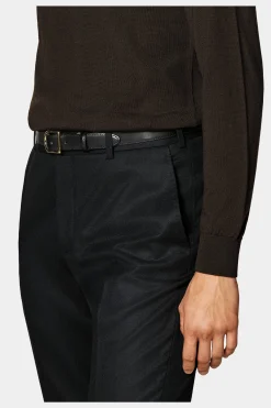 SUITSUPPLY Rundhals Dunkelbraun-Männlich Rundhals