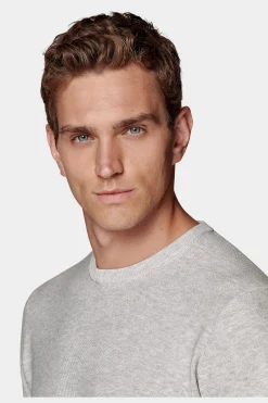 SUITSUPPLY Rundhals Grau-Männlich Rundhals