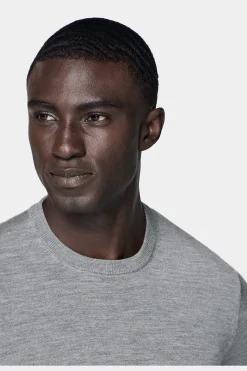 SUITSUPPLY Rundhals Grau-Männlich Rundhals