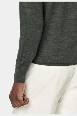 SUITSUPPLY Rundhals Grün-Männlich Rundhals