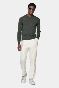 SUITSUPPLY Rundhals Grün-Männlich Rundhals