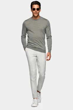SUITSUPPLY Rundhals Grün-Männlich Rundhals