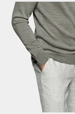 SUITSUPPLY Rundhals Grün-Männlich Rundhals