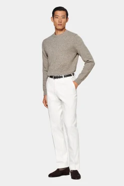 SUITSUPPLY Rundhals Hellbraun-Männlich Rundhals