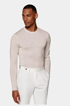 SUITSUPPLY Rundhals Hellbraun-Männlich Rundhals