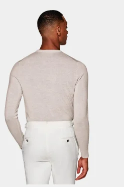 SUITSUPPLY Rundhals Hellbraun-Männlich Rundhals