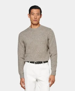 SUITSUPPLY Rundhals Hellbraun-Männlich Rundhals