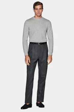 SUITSUPPLY Rundhals Hellgrau-Männlich Rundhals