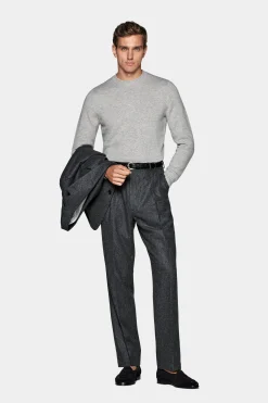 SUITSUPPLY Rundhals Hellgrau-Männlich Rundhals