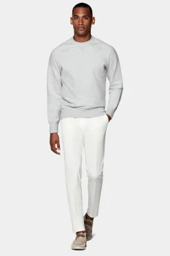 SUITSUPPLY Rundhals Hellgrau-Männlich Rundhals
