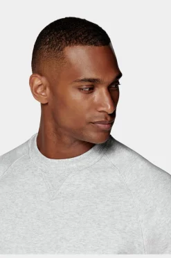 SUITSUPPLY Rundhals Hellgrau-Männlich Rundhals