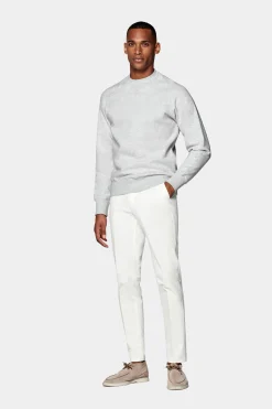 SUITSUPPLY Rundhals Hellgrau-Männlich Rundhals