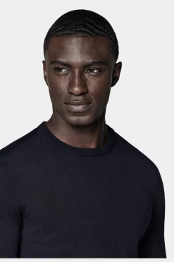 SUITSUPPLY Rundhals Navy-Männlich Bestseller-Strickwaren