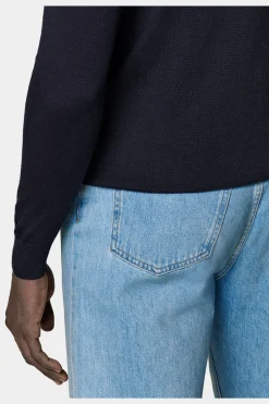 SUITSUPPLY Rundhals Navy-Männlich Bestseller-Strickwaren