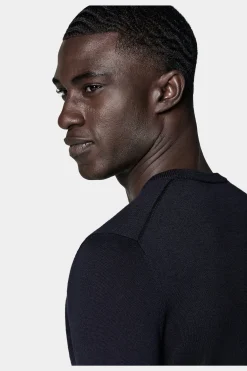 SUITSUPPLY Rundhals Navy-Männlich Bestseller-Strickwaren