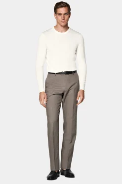 SUITSUPPLY Rundhals Off-White-Männlich Rundhals