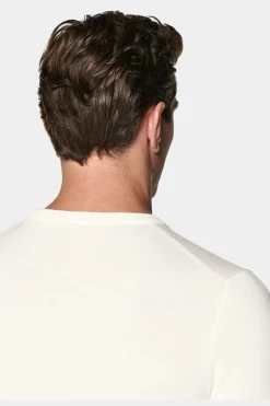 SUITSUPPLY Rundhals Off-White-Männlich Rundhals