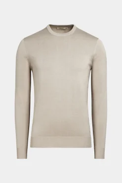 SUITSUPPLY Rundhals Sand-Männlich Rundhals